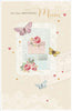 Thinking of You Butterflies Around The Frame Mum Birthday Card