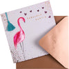 Birthday Card for Auntie Embossed and Die-cut Flamingo Design