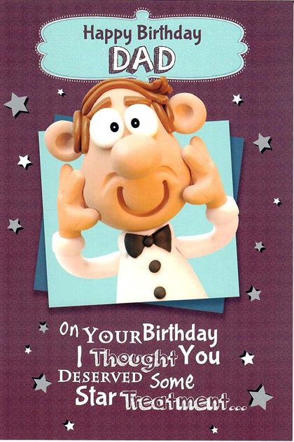 Nutty Putty Dad, Some Star Treatment Birthday Card