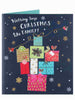 Colourful Presents Design Lovely Family Christmas Card