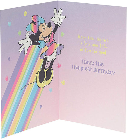 Aged 2 Disney Minnie Mouse 2nd Birthday Card For Girl