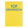 Top Grandson Simple Birthday Card