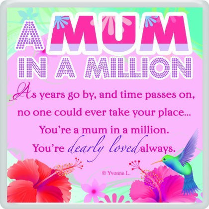 Mum In Million... Sentimental Fridge Magnet - Christmas, Birthday Gift