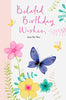 Beautiful Floral Belated Birthday Card