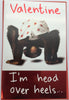 Valentine Card Valentines Day I'm head over heels