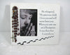 Footprints Freestanding Photo Frame 4" x 6" With Rosary Beads