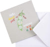 Cute Peapod Design Baby Girl Birth Congratulations Card