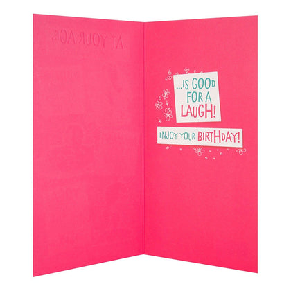 Funny Birthday Card 'At Your Age' 