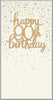 Gold Foil Finished 90th Birthday Card