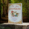 On Your Anniversary Cute Teddy Couple With Rose Card