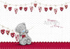 With Love Tatty Teddy Sat On Swing Valentines Day Card