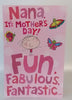 Fun Fabulous Fantastic Nana Humour Mother's Day Card