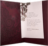 Christmas Card for Someone Special Embossed Design with Gold Glitter