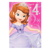 Age of 4 Disney Princess Sofia Birthday Card