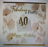 Second Nature Handmade Birthday Card Notting Hill Range 40th Birthday Flowers