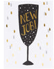 New Job Celebrate Champagne Glass Design Congratulations Card