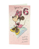 6th Today Minnie Mouse Birthday Card