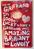 Totally Hot Girlfriend Badge Valentine's Day Card