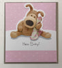 Boofle Hello Baby New Born Baby Girl Congratulations Card