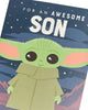 Star Wars Baby Yoda Son Birthday Card