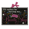 I'd Rather Be Having My Beauty Sleep Girl Talk Glass Plaque