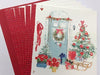 Pack of 24 Traditional Xmas Holly Wreath And Christmas Tree Design Christmas Cards