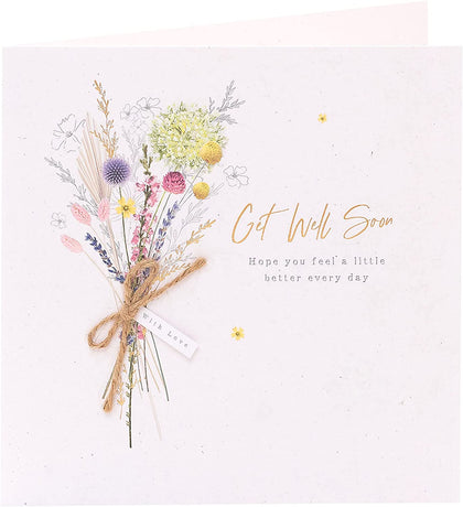 Get Well Soon Flowers Card