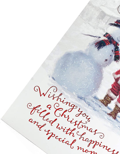 Santa and Snowman Dad Christmas Card