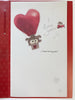 For Girlfriend Woof In Heart Air Balloons Design Valentine's Day Card