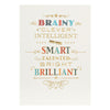 Exam Congratulation Card 'Brainy'