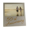 Golden 50th Wedding Anniversary Gift Photo Frame 5" x 3.5"