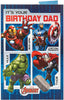 The Avengers Dad Superhero Birthday Card