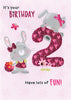 Pink 2nd Birthday Card Second Nature