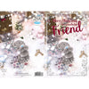 Wonderful Friend Tatty Teddy With Snowflake Design Christmas Card