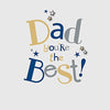 Dad You're The Best Morden Luxury Sophisticated Father's Day Greeting Card