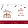 Brother And Partner Lovely Deers Design Christmas And New Year Card