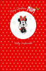 For Mum Minnie Mouse Beautiful Red Christmas Card