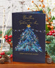 Brother And Sister In Law Blue Christmas Tree Design Christmas Card