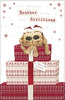 For Girlfriend Me to You Bear With Hug Christmas Card