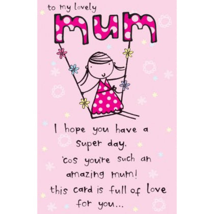 Cute Hand-finished Mum Birthday Card