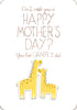 Giraffes Design Mother's Day Card