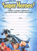 Justice league batman superman flash (pack of 10) party invitations