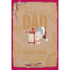 Dad Me to You Bear With Present Christmas Card