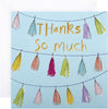 Contemporary Embossed Bunting Design Thank You Card