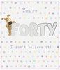 Adorable Boofle You're Forty 40 Birthday Card