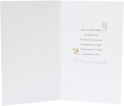 Loss of Dad Nice Verse Memories Deepest Sympathy Card