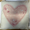 Heart Floral Design Pillow Cushion