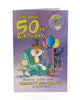 Age 50th Birthday Card Funny With Badge Fabulous