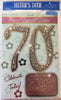 Sister 70 Celebrate Today! Beautiful Purse Design Birthday Card