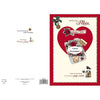 Mum Heart And Flowers Design Nice Verse Christmas Card